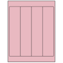 2" x 9" Pastel Pink Rectangular Sheet Labels