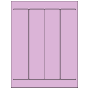 2" x 9" Pastel Purple Rectangular Sheet Labels