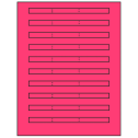 6.64" x 0.42" Fluorescent Pink Rectangular Sheet Labels