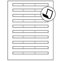 6.64" x 0.42" Blockout Rectangular Sheet Labels