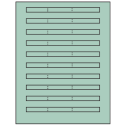 6.64" x 0.42" Pastel Green Rectangular Sheet Labels