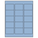 2.5625" x 1.8125" Pastel Blue Rectangular Sheet Labels