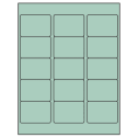 2.5625" x 1.8125" Pastel Green Rectangular Sheet Labels