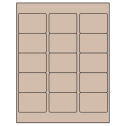 2.5625" x 1.8125" Pastel Tan Rectangular Sheet Labels