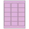 2.5625" x 1.8125" Pastel Purple Rectangular Sheet Labels