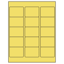 2.5625" x 1.8125" Pastel Yellow Rectangular Sheet Labels