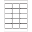 2.5625" x 1.8125" White Rectangular Sheet Labels