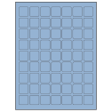 1" x 1" Pastel Blue Square Sheet Labels