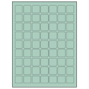 1" x 1" Pastel Green Square Sheet Labels