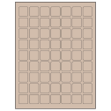 1" x 1" Pastel Tan Square Sheet Labels