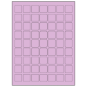 1" x 1" Pastel Purple Square Sheet Labels