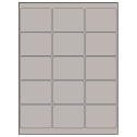 2.6875" x 2" Gray Rectangular Sheet Labels