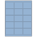 2.6875" x 2" Pastel Blue Rectangular Sheet Labels