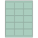 2.6875" x 2" Pastel Green Rectangular Sheet Labels