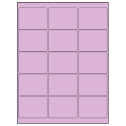 2.6875" x 2" Pastel Purple Rectangular Sheet Labels