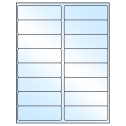 4" x 1.3125" White Premium High Gloss Rectangular Sheet Labels