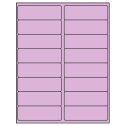 4" x 1.3125" Pastel Purple Rectangular Sheet Labels