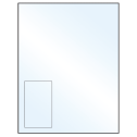2.375" x 4" Crystal Clear Rectangular Sheet Labels