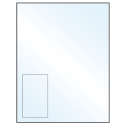 2.375" x 4" White Mid Gloss Rectangular Sheet Labels