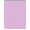 2.375" x 4" Pastel Purple Rectangular Sheet Labels
