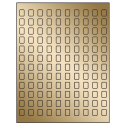 0.42" x 0.58" Gold Foil Rectangular Sheet Labels