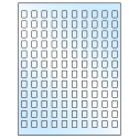 0.42" x 0.58" White Premium High Gloss Rectangular Sheet Labels