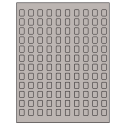 0.42" x 0.58" Gray Rectangular Sheet Labels