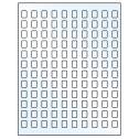 0.42" x 0.58" White Mid Gloss Rectangular Sheet Labels