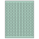 0.42" x 0.58" Pastel Green Rectangular Sheet Labels
