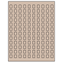 0.42" x 0.58" Pastel Tan Rectangular Sheet Labels