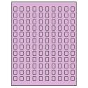 0.42" x 0.58" Pastel Purple Rectangular Sheet Labels