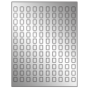 0.42" x 0.58" Silver Foil Rectangular Sheet Labels