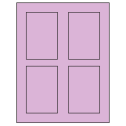 2.875" x 4.312" Pastel Purple Rectangular Sheet Labels