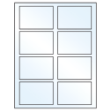 3.5" x 2.375" Crystal Clear Rectangular Sheet Labels