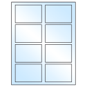 3.5" x 2.375" White Premium High Gloss Rectangular Sheet Labels