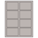3.5" x 2.375" Gray Rectangular Sheet Labels