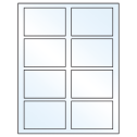 3.5" x 2.375" White Mid Gloss Rectangular Sheet Labels