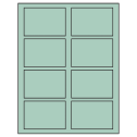 3.5" x 2.375" Pastel Green Rectangular Sheet Labels