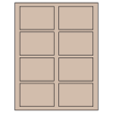 3.5" x 2.375" Pastel Tan Rectangular Sheet Labels