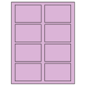3.5" x 2.375" Pastel Purple Rectangular Sheet Labels