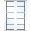2.875" x 1.875" Crystal Clear Rectangular Sheet Labels