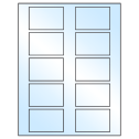 2.875" x 1.875" White Premium High Gloss Rectangular Sheet Labels
