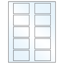 2.875" x 1.875" White Mid Gloss Rectangular Sheet Labels