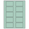 2.875" x 1.875" Pastel Green Rectangular Sheet Labels