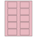 2.875" x 1.875" Pastel Pink Rectangular Sheet Labels