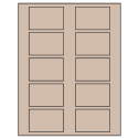 2.875" x 1.875" Pastel Tan Rectangular Sheet Labels