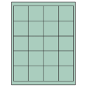 2" x 2" Pastel Green Square Sheet Labels
