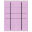2" x 2" Pastel Purple Square Sheet Labels