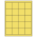 2" x 2" Pastel Yellow Square Sheet Labels