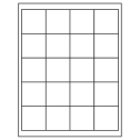2" x 2" White Polyester Square Sheet Labels